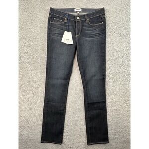 Paige Jeans Womens 31 Skyline Straight Stream Dark Wash Blue Denim 31x33 NWT